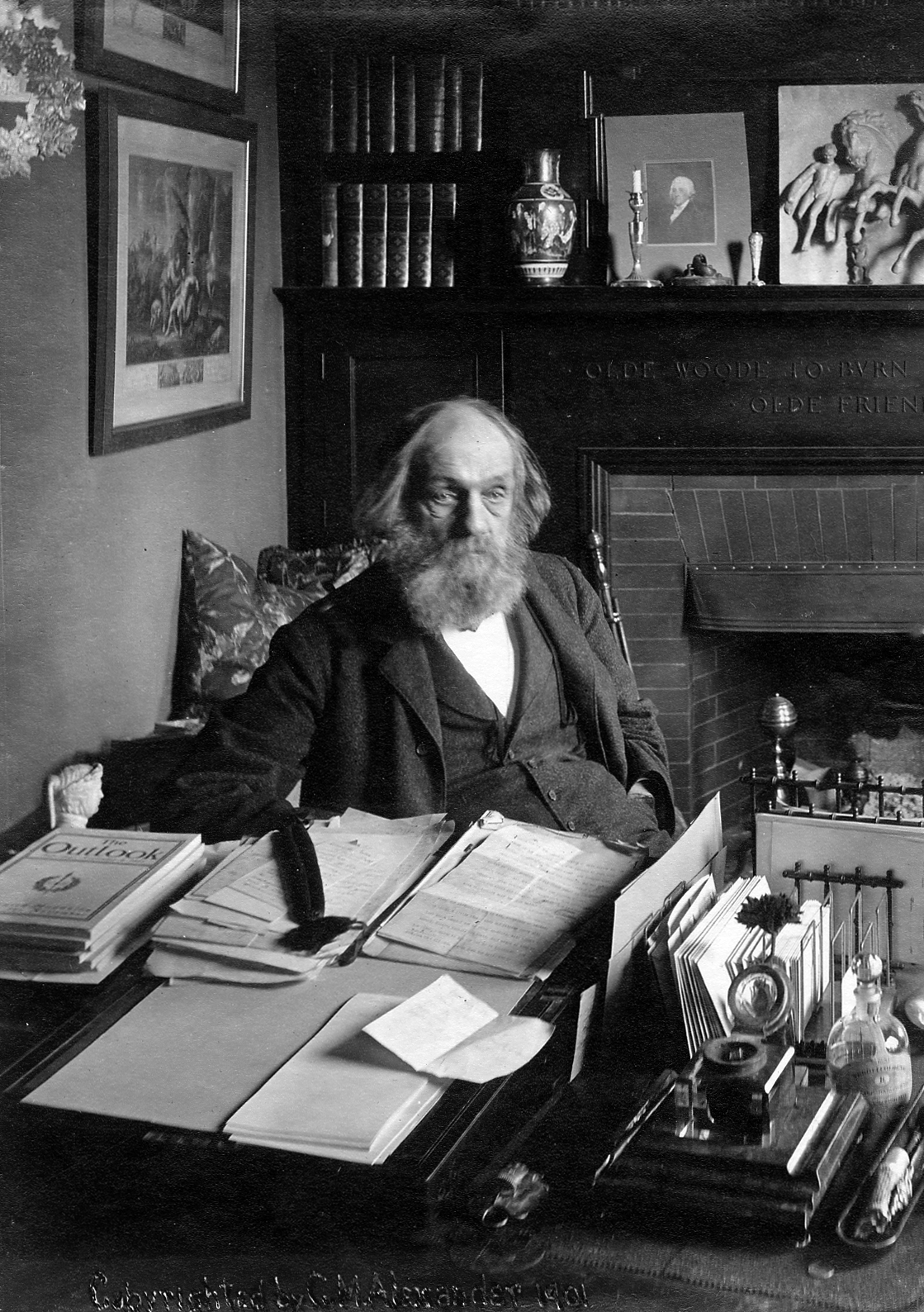 Edward Everett Hale at Desk